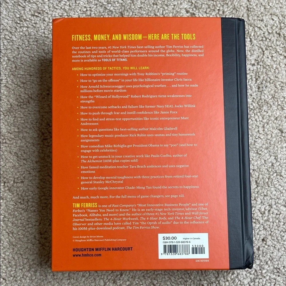 Tools of Titans Hardcover Book